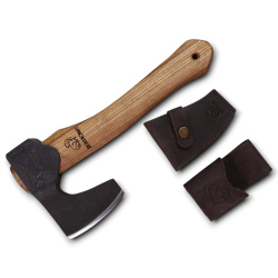 BeaverCraft ® AX6 Bushcraft-Beil – Kompaktes langbärtiges Beil aus 1066 Kohlenstoffstahl - Bild 1