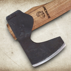 BeaverCraft ® AX6 Bushcraft-Beil – Kompaktes langbärtiges Beil aus 1066 Kohlenstoffstahl - Bild 2