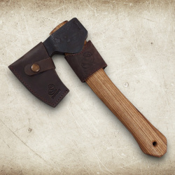 BeaverCraft ® AX6 Bushcraft-Beil – Kompaktes langbärtiges Beil aus 1066 Kohlenstoffstahl - Bild 4