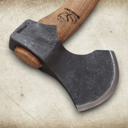 BeaverCraft AX3 Woodcraft Bushcraft Spaltbeil – 1066 Carbonstahl mit Lederscheide - Bild 3