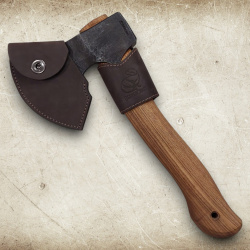 BeaverCraft AX3 Woodcraft Bushcraft Spaltbeil – 1066 Carbonstahl mit Lederscheide - Bild 4