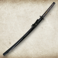 Katana S0279H – Funktionelles Samurai Schwert aus 1045 Damaststahl mit Holzkiste & Ständer - Bild 5