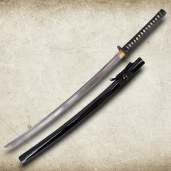 Katana S0279H – Funktionelles Samurai Schwert aus 1045 Damaststahl mit Holzkiste & Ständer - Bild 6