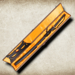 Katana S6033 – Funktionelles Samurai Schwert aus 1045 Kohlenstoffstahl mit Holzkiste & Ständer - Bild 6