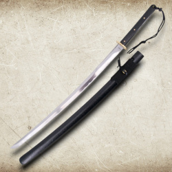 Katana S6033 – Funktionelles Samurai Schwert aus 1045 Kohlenstoffstahl mit Holzkiste & Ständer - Bild 8