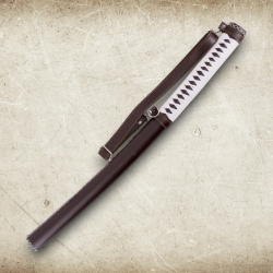 Katana Michonne S2247H – Funktionelles The Walking Dead Schwert mit Scheide, Ständer & Holzkiste - Bild 7