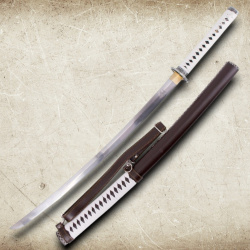 Katana Michonne S2247H – Funktionelles The Walking Dead Schwert mit Scheide, Ständer & Holzkiste - Bild 8