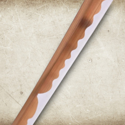 Katana S6064 – 1065 Kohlenstoffstahl mit Titanbeschichtung, Rochenleder Griff & Ständer - Bild 3