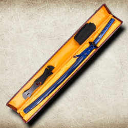 Katana S2252BL – Handgefertigtes Samurai Schwert aus AISI 1045 Kohlenstoffstahl mit Holzkiste - Bild 5