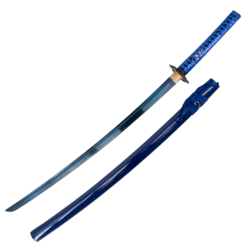 Katana S2252BL – Handgefertigtes Samurai Schwert aus AISI 1045 Kohlenstoffstahl mit Holzkiste - Bild 1