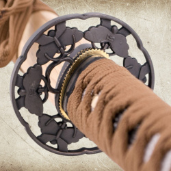 Katana S2220 – Samurai Schwert aus 1045 Kohlenstoffstahl mit Ersatz-Tsuba & Holzkiste - Bild 3