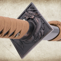 Katana S5000 – Samurai Schwert aus AISI 1045 Kohlenstoffstahl mit Holzkiste - Bild 5