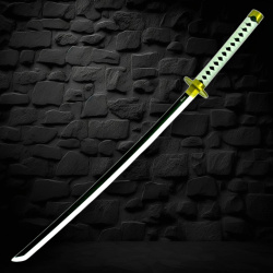 Bambus Lichtschwert LED Katana – Roronoa Zoro Cosplay Edition - Bild 4