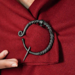 Mittelalterliche, handgeschmiedete Fibula - Bild 3