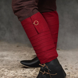 Paar kleine Fibeln aus massivem Messing mit abgerundeten Enden - Bild 2