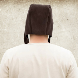 Mittelalterliche Kappe aus Wildleder – Handgefertigte Lederkappe - Bild 3