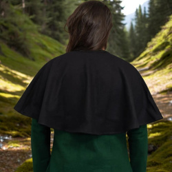 Mittelalterlicher Woll Schulterumhang – Kurzer Cape Mantel für LARP & Renaissance - Bild 3