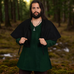 Mittelalterlicher Woll Schulterumhang – Kurzer Cape Mantel für LARP & Renaissance - Bild 5