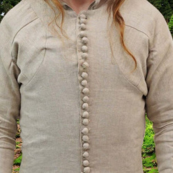 Charles de Blois Pourpoint aus Leinen – 14. Jahrhundert Mittelalter Gewandung - Bild 5