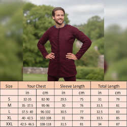 Charles de Blois Pourpoint aus 100 % Wolle – 14. Jahrhundert Mittelalter Gewandung - Bild 5