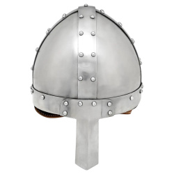 Normannischer Nasalhelm aus 1,6 mm Stahl – 11. Jahrhundert Replik mit Lederinlay - Bild 1