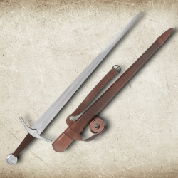 Oakeshott Schwert Typ XVI gehärtet – Mittelalterliches Ritterschwert mit Scheide & Gürtel - Bild 10