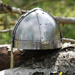 Schaukampftauglicher Spangenhelm aus 2 mm Stahl – Mittelalterhelm mit Nasal - Bild 3