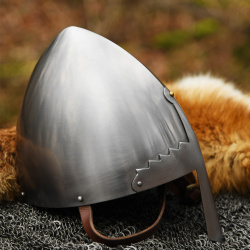 Normannenhelm „St. Wencelas“ aus 1 mm Stahl – Frühmittelalterlicher Nasal - Bild 3