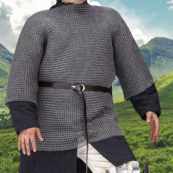 Kettenhemd Haubergeon aus Federstahl – 8 mm Ringdurchmesser, schaukampftauglich - Bild 3