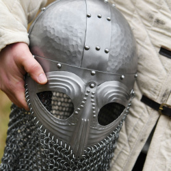 Vendelhelm mit Kettenbrünne, 1,2 mm Stahl auf https://armatae.shop - Bild 5