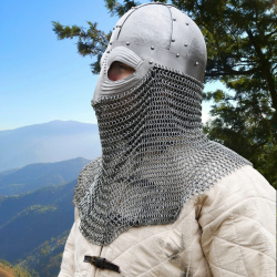 Vendelhelm mit Kettenbrünne, 1,2 mm Stahl auf https://armatae.shop - Bild 3