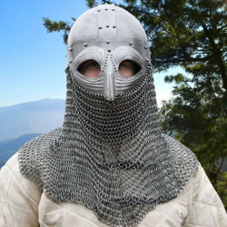 Vendelhelm mit Kettenbrünne, 1,2 mm Stahl auf https://armatae.shop - Bild 2