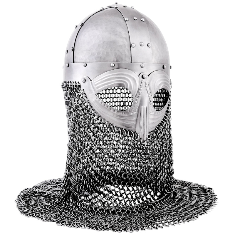 Vendelhelm mit Kettenbrünne, 1,2 mm Stahl auf https://armatae.shop - Bild 1
