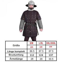 Mittelalterliche Brigantine mit vernieteten Stahlplatten – Körperpanzer aus Baumwolle, 14.–16. Jahrhundert - Bild 6