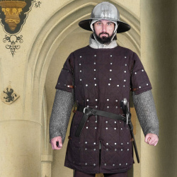 Mittelalterliche Brigantine mit vernieteten Stahlplatten – Körperpanzer aus Baumwolle, 14.–16. Jahrhundert - Bild 4