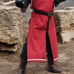 Mittelalter Waffenrock „Eckhart“ – rot / natur - Bild 3