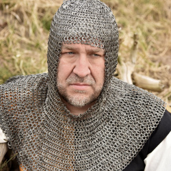 Kettenhaube FRM aus Flachringen – 8 mm Ringdurchmesser, schaukampftauglich - Bild 7