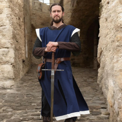 Mittelalter Waffenrock „Eckhart“ – blau / natur - Bild 6