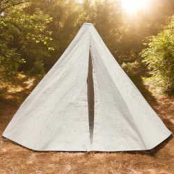 Mittelalter Kegelzelt aus Canvas – 500 g/m² Segeltuch, ecru, ohne Stange - Bild 2