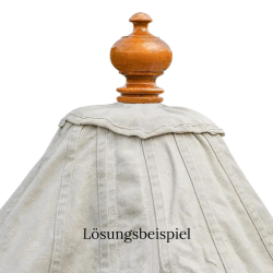 Mittelalter Kegelzelt aus Canvas – 500 g/m² Segeltuch, ecru, ohne Stange - Bild 9