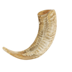 Wikinger Trinkhorn aus Schafshorn – handgefertigter Hornbecher ca. 50 ml - Bild 1