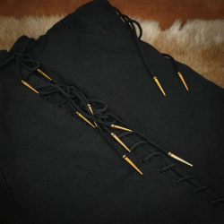 Mittelalterliches Messing-Nestelspitzen-Set mit Burgspitzenmotiv – 10 Stück - Bild 2