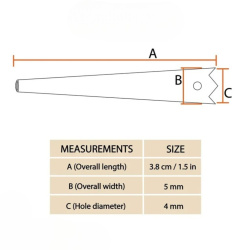 Mittelalterliches Messing-Nestelspitzen-Set mit Burgspitzenmotiv – 10 Stück - Bild 5