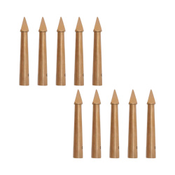 Mittelalterliche Messing-Nestelspitzen – Set mit 10 Stück, klassische Form - Bild 1