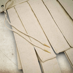 Mittelalterliche Messing-Nestelspitzen – Set mit 10 Stück, massiv - Bild 3