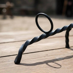 Wikinger Trinkhornständer aus Eisen – handgeschmiedeter Hornständer - Bild 2