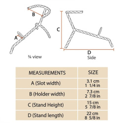 Wikinger Trinkhornständer aus Eisen – handgeschmiedeter Hornständer - Bild 4