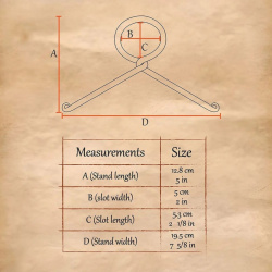 Wikinger Trinkhornständer aus Eisen – handgeschmiedeter Hornhalter mit Ringdesign - Bild 6