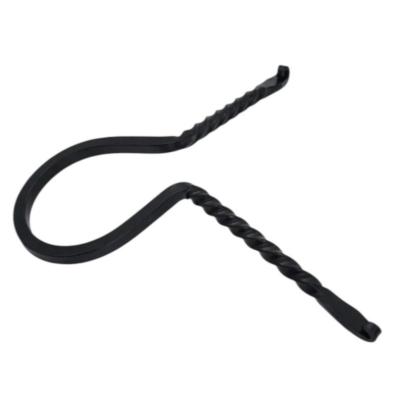 Wikinger Trinkhornständer aus Eisen – handgeschmiedeter, gedrehter Hornhalter - Bild 1