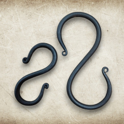 Handgeschmiedeter S-Haken aus Eisen – rustikaler Aufhängehaken - Bild 5